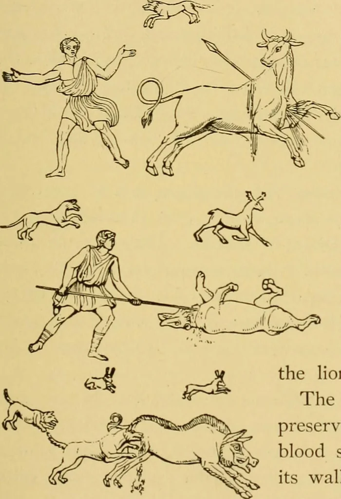 An illustration from Museum of antiquity; a description of ancient life: the employments, amusements, customs and habits, the cities, places, monuments and tombs, the literature and fine arts of 3,000 years ago, 1882, leaf 148