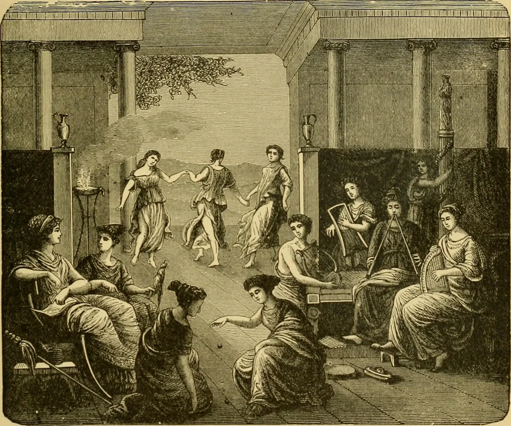 An illustration from Museum of antiquity; a description of ancient life: the employments, amusements, customs and habits, the cities, places, monuments and tombs, the literature and fine arts of 3,000 years ago, 1882, leaf 216
