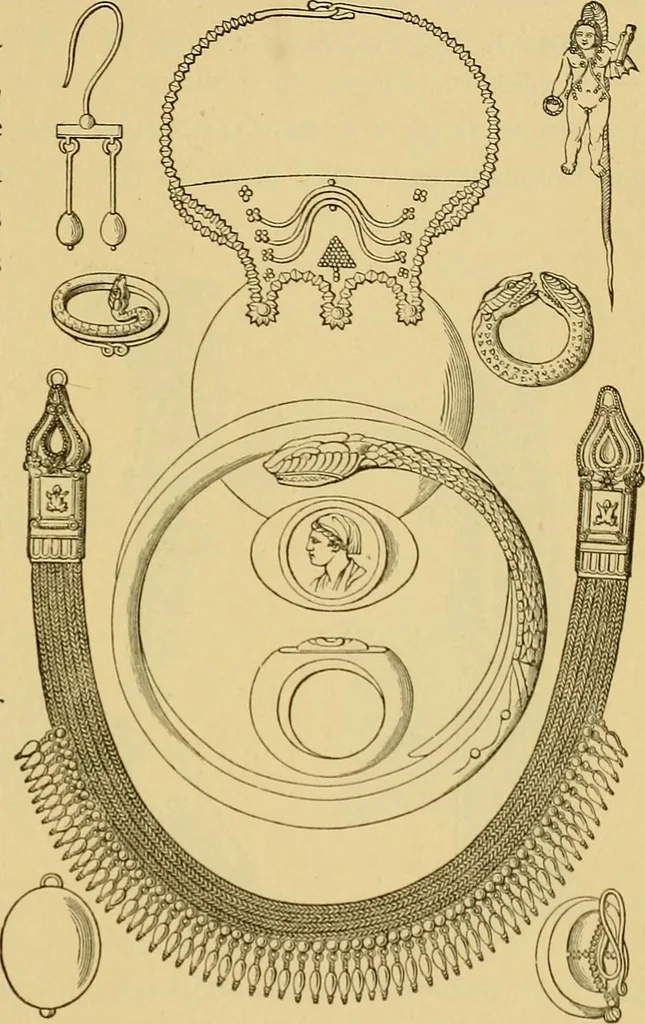 An illustration from Museum of antiquity; a description of ancient life: the employments, amusements, customs and habits, the cities, places, monuments and tombs, the literature and fine arts of 3,000 years ago, 1882, leaf 318