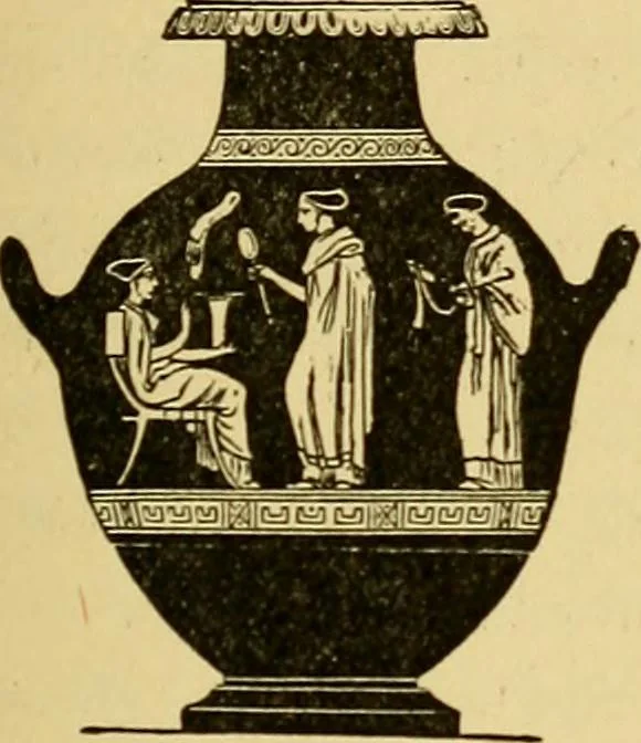An illustration from Museum of antiquity; a description of ancient life: the employments, amusements, customs and habits, the cities, places, monuments and tombs, the literature and fine arts of 3,000 years ago, 1882, leaf 338