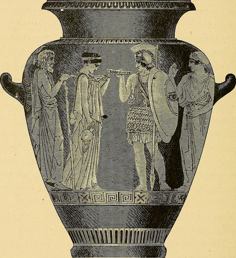 An illustration from Museum of antiquity; a description of ancient life: the employments, amusements, customs and habits, the cities, places, monuments and tombs, the literature and fine arts of 3,000 years ago, 1882, leaf 341