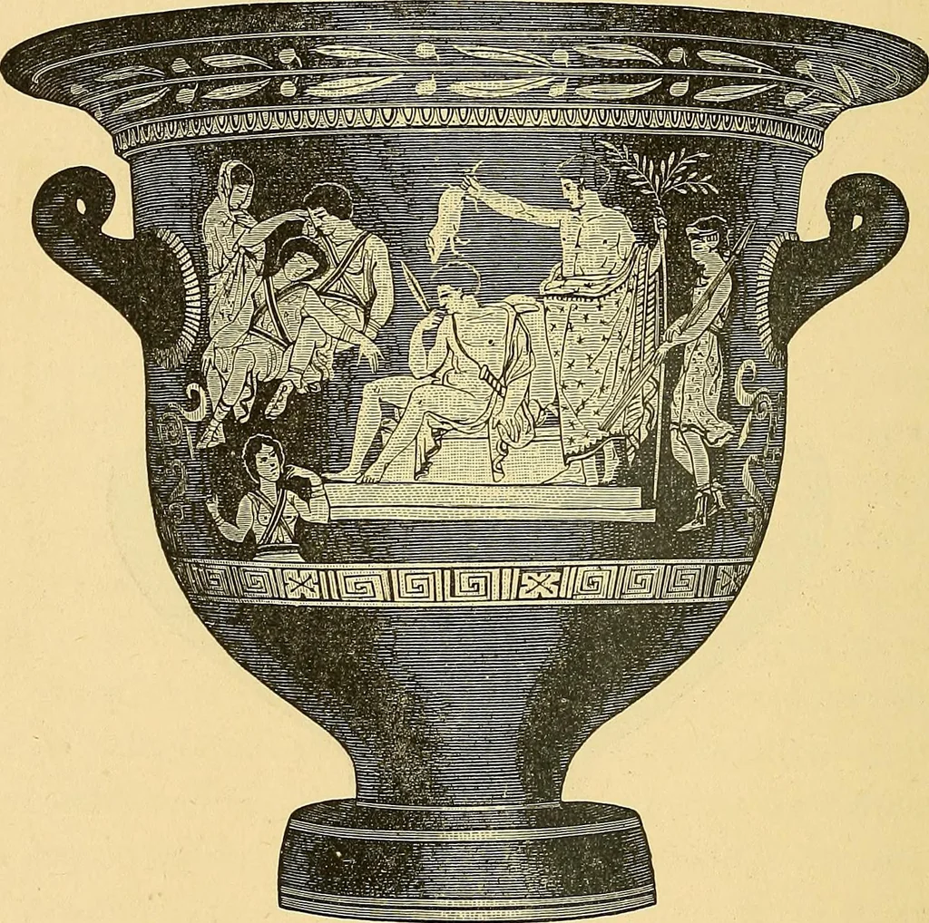 An illustration from Museum of antiquity; a description of ancient life: the employments, amusements, customs and habits, the cities, places, monuments and tombs, the literature and fine arts of 3,000 years ago, 1882, leaf 347