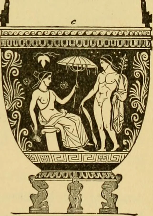 An illustration from Museum of antiquity; a description of ancient life: the employments, amusements, customs and habits, the cities, places, monuments and tombs, the literature and fine arts of 3,000 years ago, 1882, leaf 350
