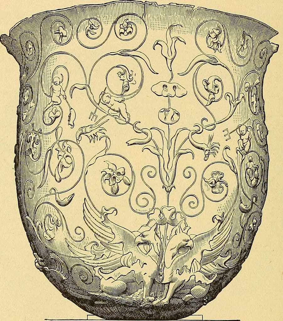 An illustration from Museum of antiquity; a description of ancient life: the employments, amusements, customs and habits, the cities, places, monuments and tombs, the literature and fine arts of 3,000 years ago, 1882, leaf 353