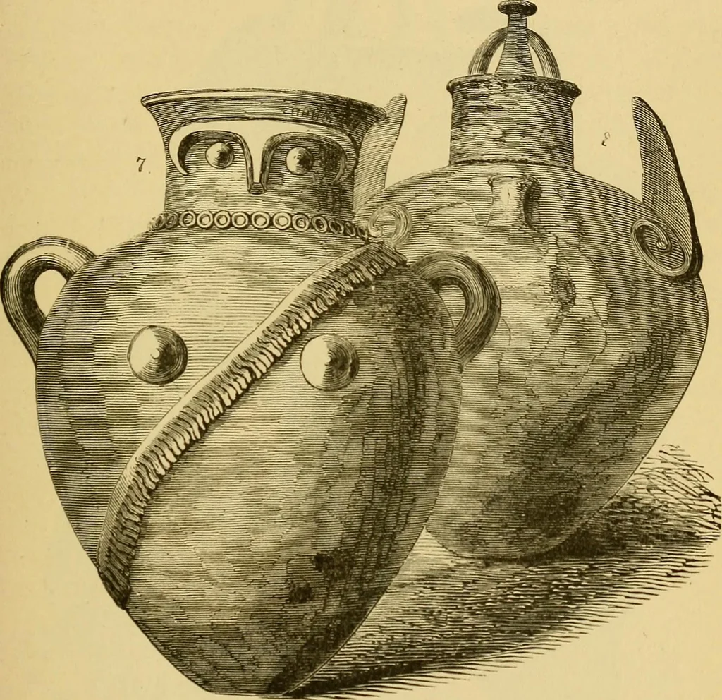An illustration from Museum of antiquity; a description of ancient life: the employments, amusements, customs and habits, the cities, places, monuments and tombs, the literature and fine arts of 3,000 years ago, 1882, leaf 414