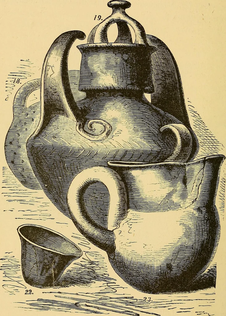An illustration from Museum of antiquity; a description of ancient life: the employments, amusements, customs and habits, the cities, places, monuments and tombs, the literature and fine arts of 3,000 years ago, 1882, leaf 415