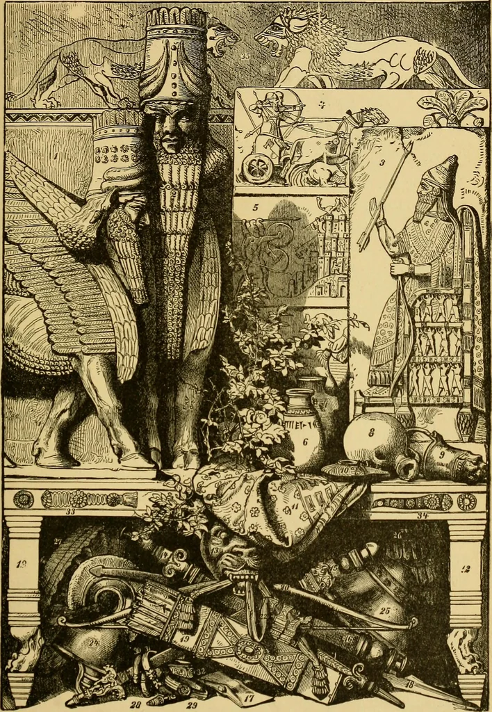 An illustration from Museum of antiquity; a description of ancient life: the employments, amusements, customs and habits, the cities, places, monuments and tombs, the literature and fine arts of 3,000 years ago, 1882, leaf 450