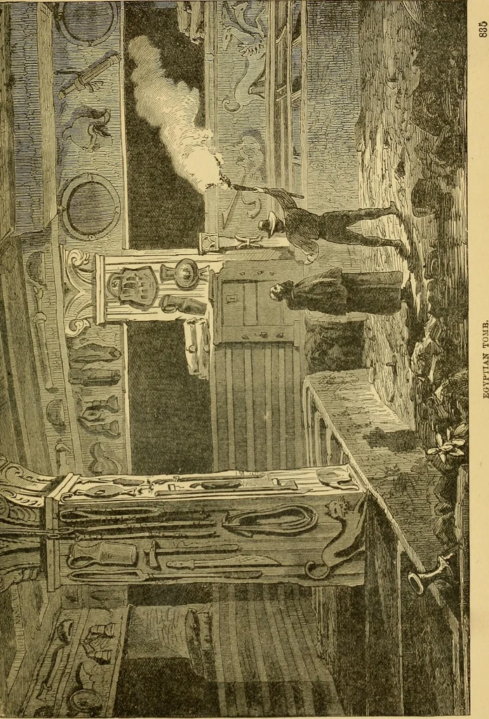 An illustration from Museum of antiquity; a description of ancient life: the employments, amusements, customs and habits, the cities, places, monuments and tombs, the literature and fine arts of 3,000 years ago, 1882, leaf 856