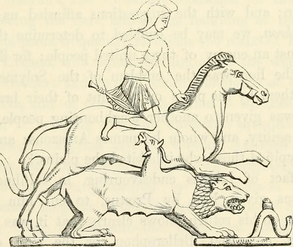 An illustration from The museum of classical antiquities : being a series of essays on ancient art, 1860, leaf 156