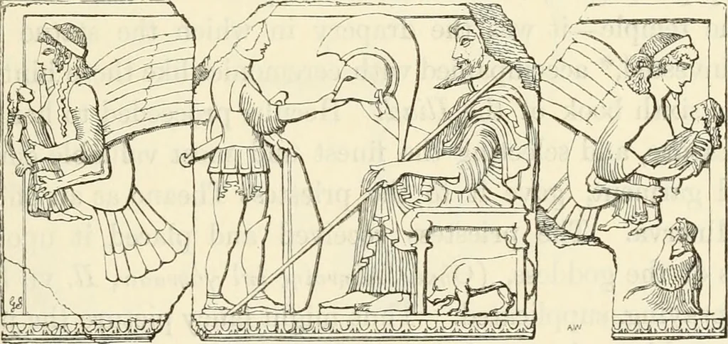 An illustration from The museum of classical antiquities : being a series of essays on ancient art, 1860, leaf 222