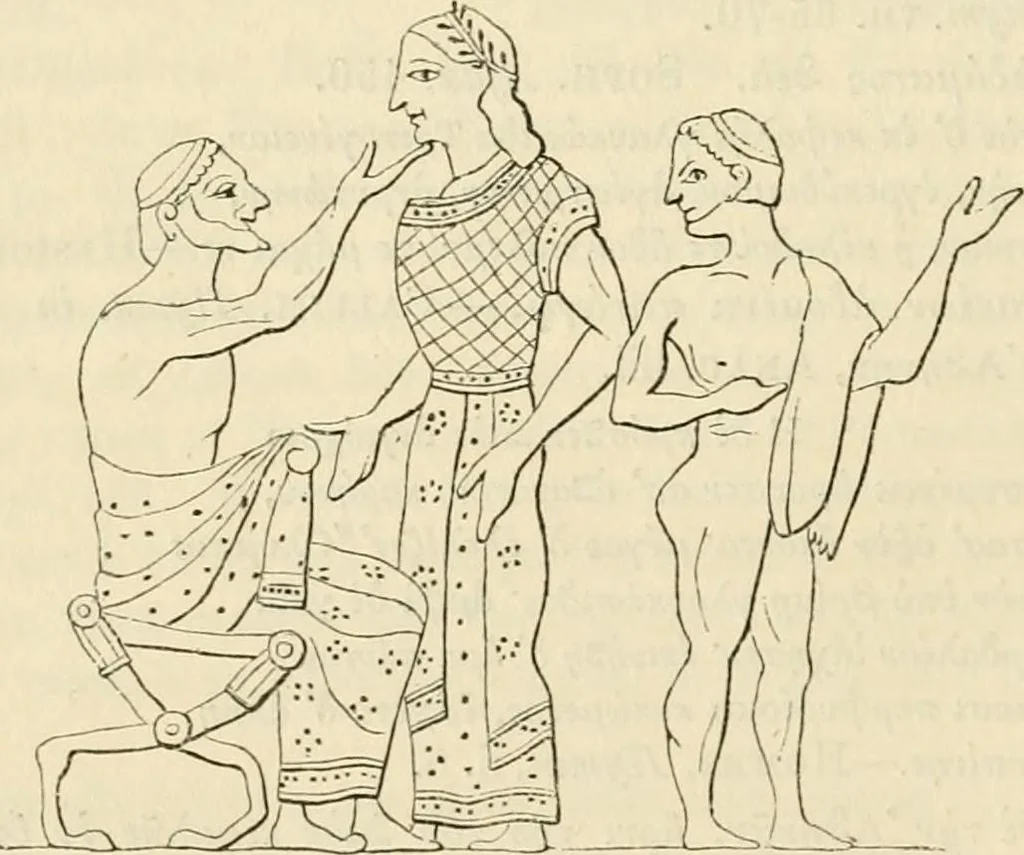 An illustration from The museum of classical antiquities : being a series of essays on ancient art, 1860, leaf 415