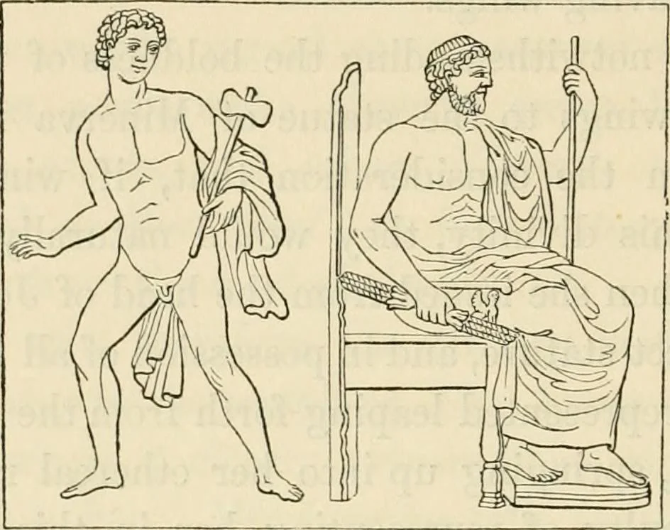 An illustration from The museum of classical antiquities : being a series of essays on ancient art, 1860, leaf 423
