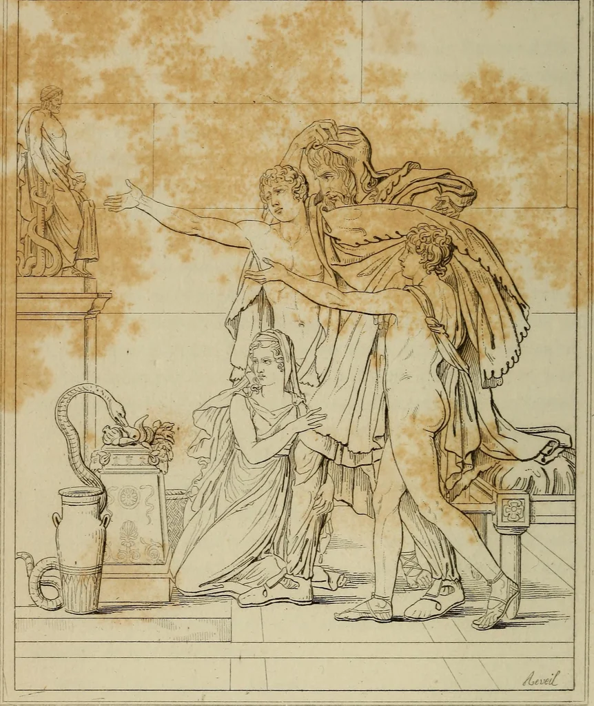 An illustration from Museum of painting and sculpture, or, Collection of the principal pictures, statues and bas-reliefs in the public and private galleries of Europe, 1828, leaf 115