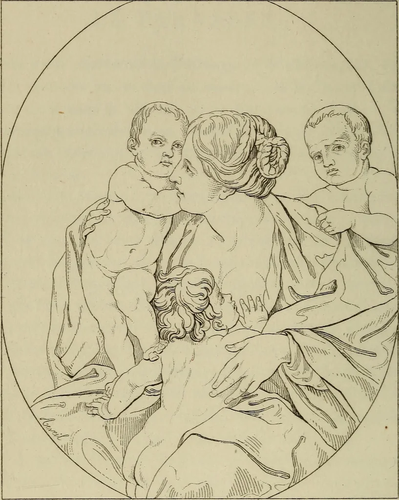 An illustration from Museum of painting and sculpture, or, Collection of the principal pictures, statues and bas-reliefs in the public and private galleries of Europe, 1828, leaf 127