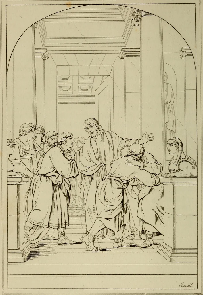 An illustration from Museum of painting and sculpture, or, Collection of the principal pictures, statues and bas-reliefs in the public and private galleries of Europe, 1828, leaf 135