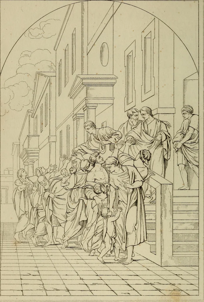 An illustration from Museum of painting and sculpture, or, Collection of the principal pictures, statues and bas-reliefs in the public and private galleries of Europe, 1828, leaf 159