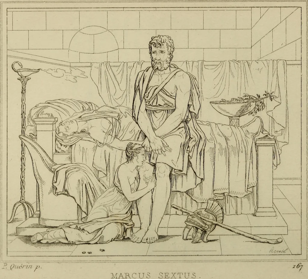 An illustration from Museum of painting and sculpture, or, Collection of the principal pictures, statues and bas-reliefs in the public and private galleries of Europe, 1828, leaf 163