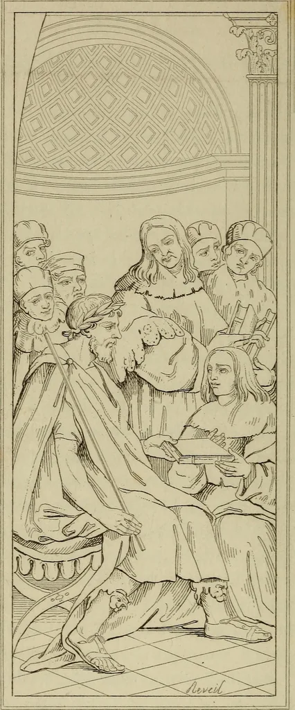 An illustration from Museum of painting and sculpture, or, Collection of the principal pictures, statues and bas-reliefs in the public and private galleries of Europe, 1828, leaf 175