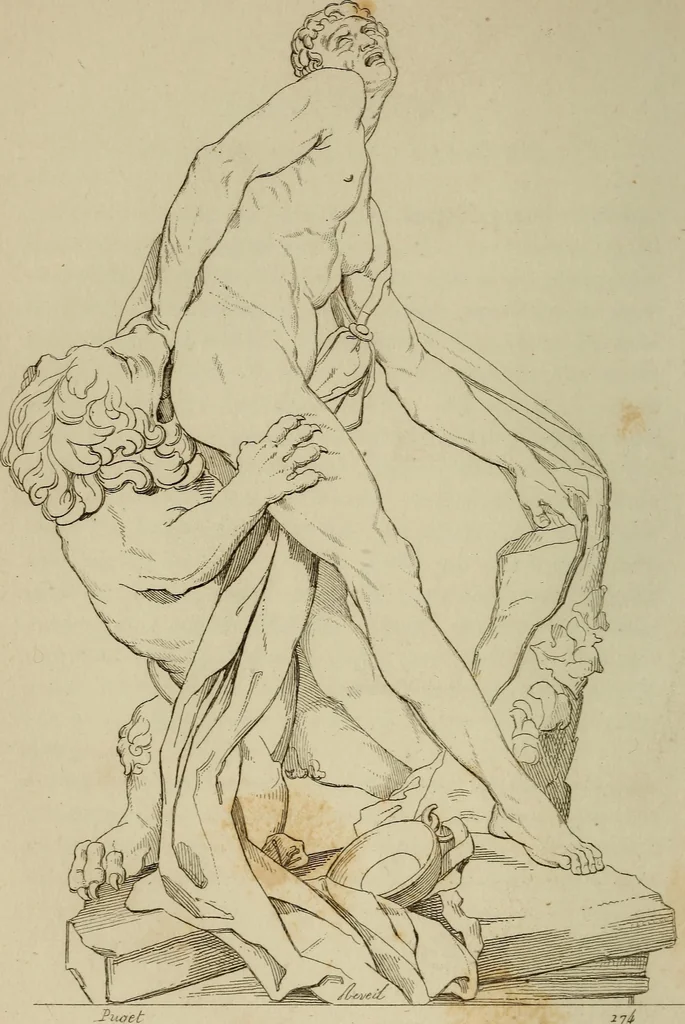 An illustration from Museum of painting and sculpture, or, Collection of the principal pictures, statues and bas-reliefs in the public and private galleries of Europe, 1828, leaf 191