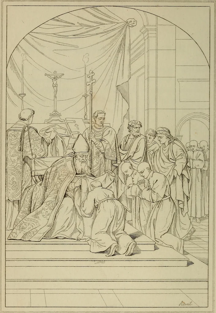 An illustration from Museum of painting and sculpture, or, Collection of the principal pictures, statues and bas-reliefs in the public and private galleries of Europe, 1828, leaf 203