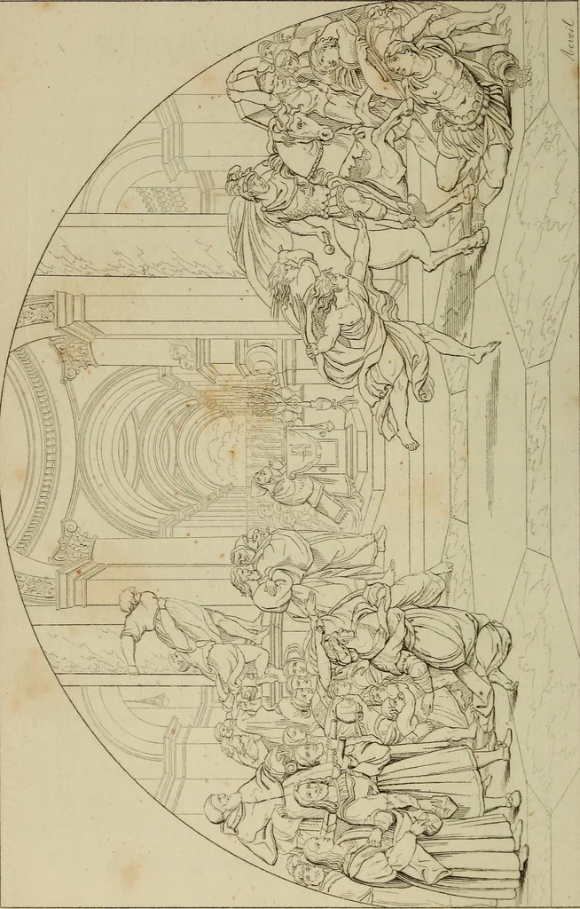 An illustration from Museum of painting and sculpture, or, Collection of the principal pictures, statues and bas-reliefs in the public and private galleries of Europe, 1828, leaf 219