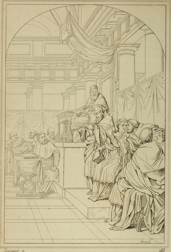 An illustration from Museum of painting and sculpture, or, Collection of the principal pictures, statues and bas-reliefs in the public and private galleries of Europe, 1828, leaf 227