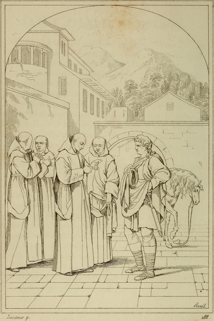 An illustration from Museum of painting and sculpture, or, Collection of the principal pictures, statues and bas-reliefs in the public and private galleries of Europe, 1828, leaf 247