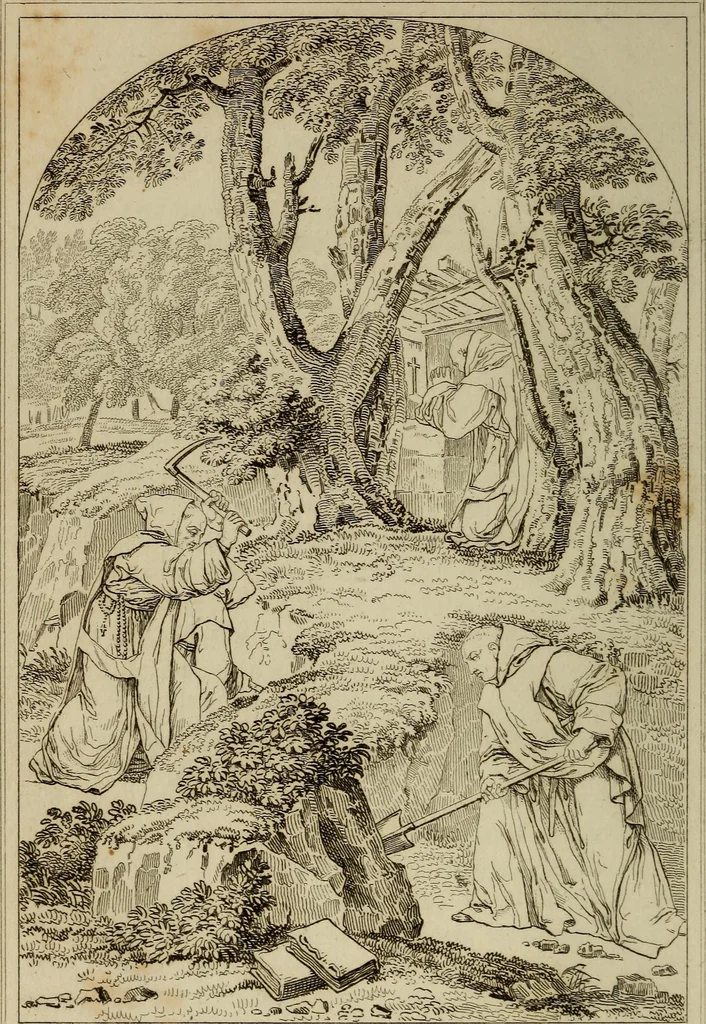 An illustration from Museum of painting and sculpture, or, Collection of the principal pictures, statues and bas-reliefs in the public and private galleries of Europe, 1828, leaf 275