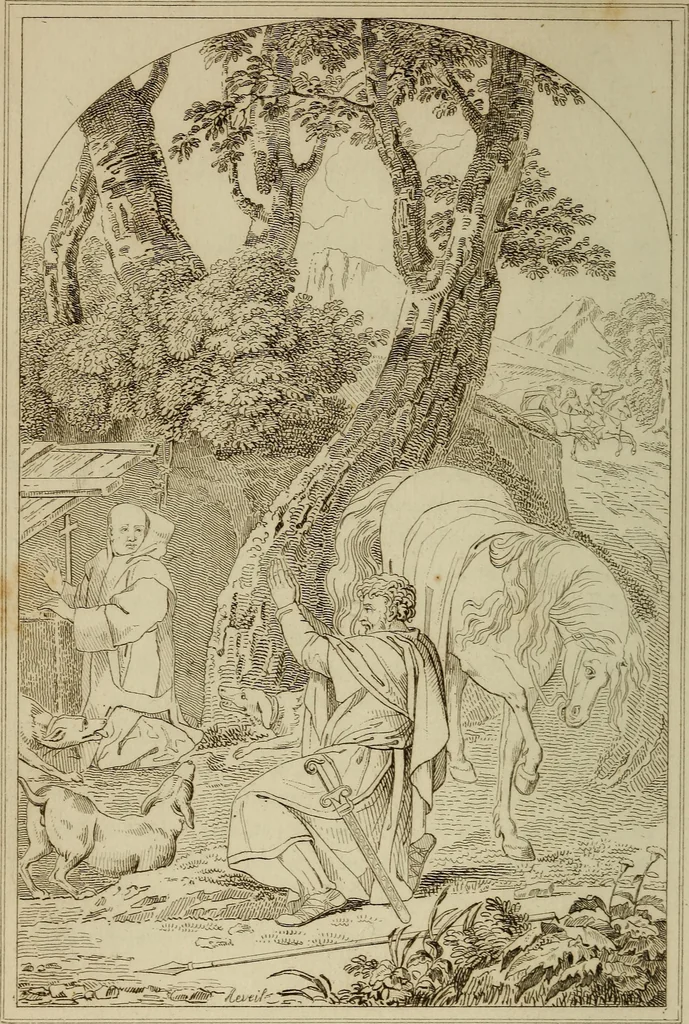 An illustration from Museum of painting and sculpture, or, Collection of the principal pictures, statues and bas-reliefs in the public and private galleries of Europe, 1828, leaf 295
