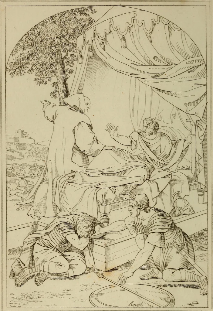 An illustration from Museum of painting and sculpture, or, Collection of the principal pictures, statues and bas-reliefs in the public and private galleries of Europe, 1828, leaf 299