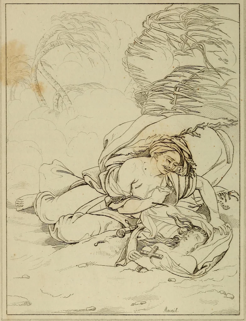 An illustration from Museum of painting and sculpture, or, Collection of the principal pictures, statues and bas-reliefs in the public and private galleries of Europe, 1828, leaf 307