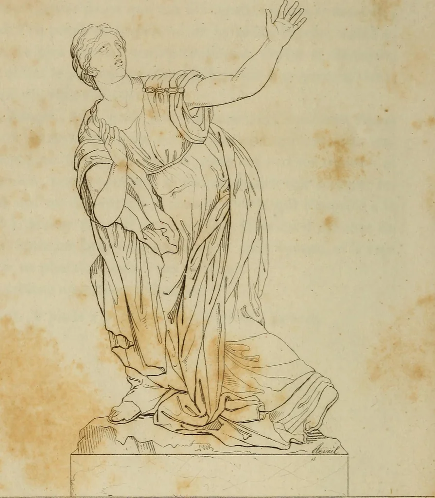 An illustration from Museum of painting and sculpture, or, Collection of the principal pictures, statues and bas-reliefs in the public and private galleries of Europe, 1828, leaf 335