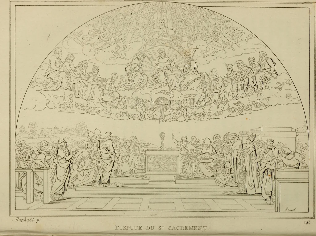 An illustration from Museum of painting and sculpture, or, Collection of the principal pictures, statues and bas-reliefs in the public and private galleries of Europe, 1828, leaf 79