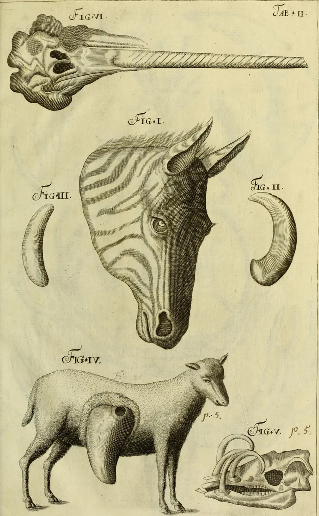 An illustration from Museum regium, seu, Catalogus rerum tam naturalium, quam artificialium, quae in basilica bibliothecae augustissimi Daniae Norvegiaeq[ue] monarchae Christiani Quinti, Hafniae asservantur, 1696, leaf 224
