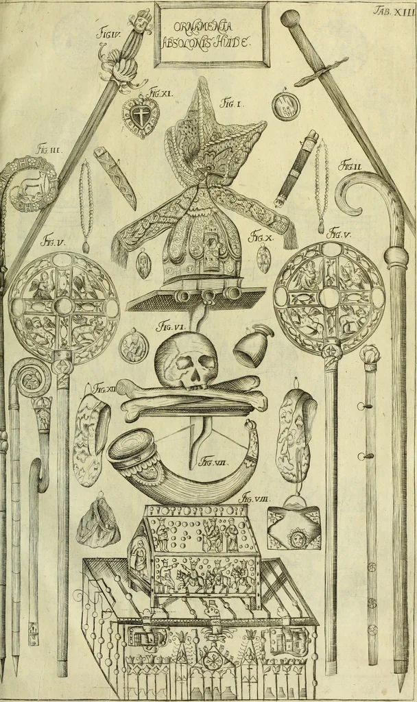 An illustration from Museum regium, seu, Catalogus rerum tam naturalium, quam artificialium, quae in basilica bibliothecae augustissimi Daniae Norvegiaeq[ue] monarchae Christiani Quinti, Hafniae asservantur, 1696, leaf 244