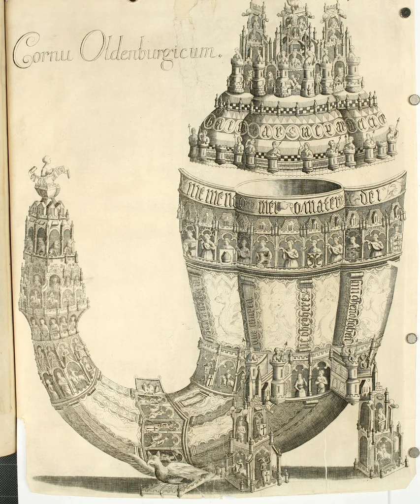 An illustration from Museum regium, seu, Catalogus rerum tam naturalium, quam artificialium, quae in basilica bibliothecae augustissimi Daniae Norvegiaeq[ue] monarchae Christiani Quinti, Hafniae asservantur, 1696, leaf 251