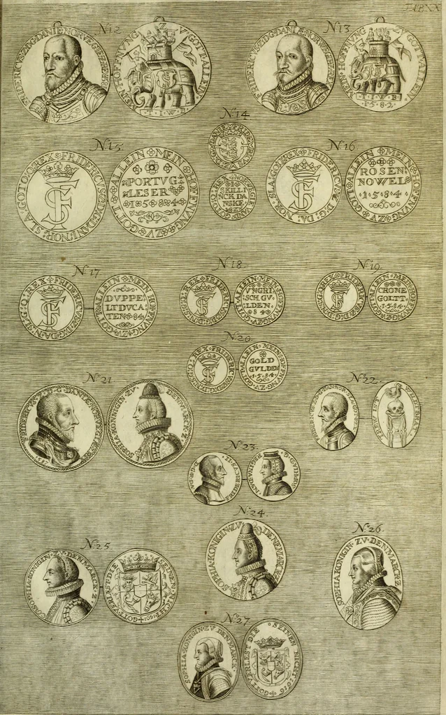 An illustration from Museum regium, seu, Catalogus rerum tam naturalium, quam artificialium, quae in basilica bibliothecae augustissimi Daniae Norvegiaeq[ue] monarchae Christiani Quinti, Hafniae asservantur, 1696, leaf 258