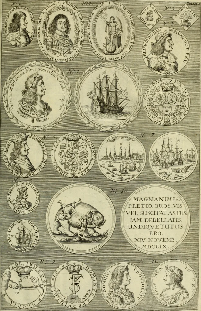 An illustration from Museum regium, seu, Catalogus rerum tam naturalium, quam artificialium, quae in basilica bibliothecae augustissimi Daniae Norvegiaeq[ue] monarchae Christiani Quinti, Hafniae asservantur, 1696, leaf 268
