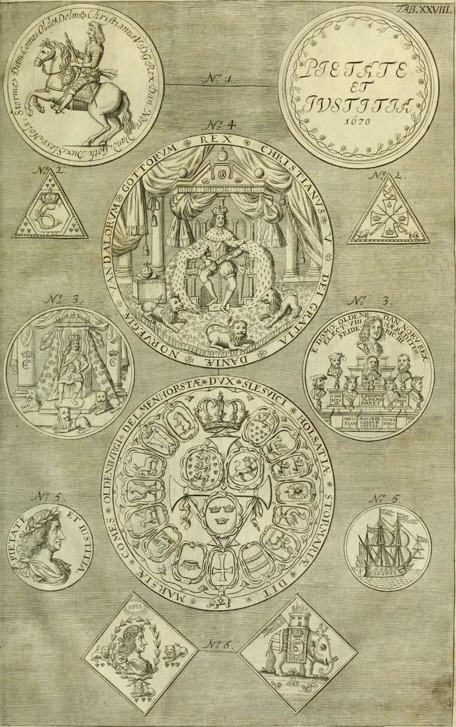An illustration from Museum regium, seu, Catalogus rerum tam naturalium, quam artificialium, quae in basilica bibliothecae augustissimi Daniae Norvegiaeq[ue] monarchae Christiani Quinti, Hafniae asservantur, 1696, leaf 274