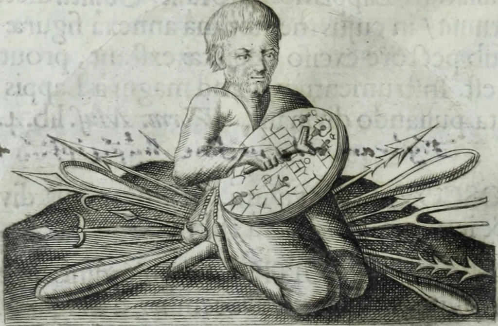 An illustration from Museum regium, seu, Catalogus rerum tam naturalium, quam artificialium, quae in basilica bibliothecae augustissimi Daniae Norvegiaeq[ue] monarchae Christiani Quinti, Hafniae asservantur, 1696, leaf 75