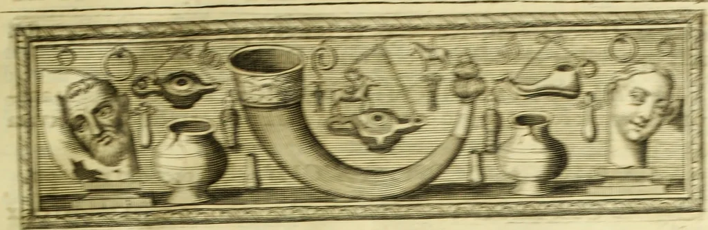 An illustration from Museum regium, seu, Catalogus rerum tam naturalium, quam artificialium, quae in basilica bibliothecae augustissimi Daniae Norvegiaeq[ue] monarchae Christiani Quinti, Hafniae asservantur, 1696, leaf 76