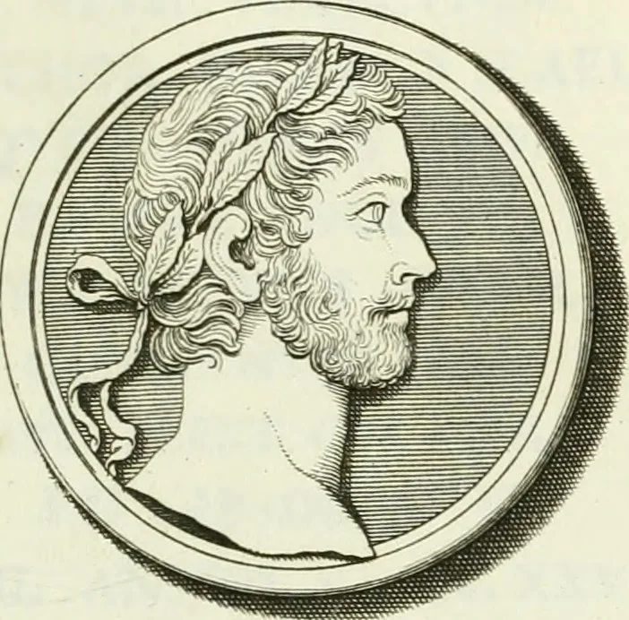 An illustration from Museum veronense, hoc est, Antiquarum inscriptionum atque anaglyphorum collectio : cui Taurinensis adiungitur et Vindobonensis : accedunt monumenta id genus plurima nondum vulgata, et ubicumque collecta, 1749, leaf 156