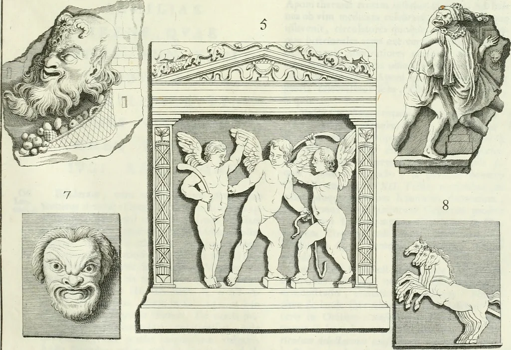 An illustration from Museum veronense, hoc est, Antiquarum inscriptionum atque anaglyphorum collectio : cui Taurinensis adiungitur et Vindobonensis : accedunt monumenta id genus plurima nondum vulgata, et ubicumque collecta, 1749, leaf 162