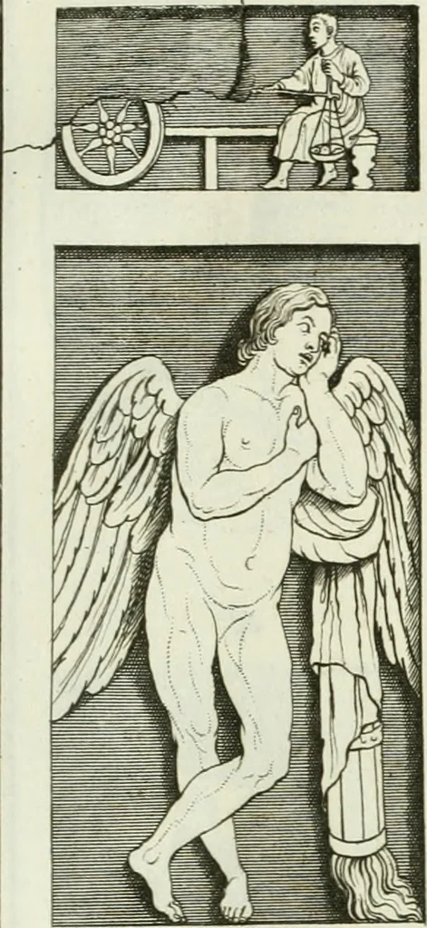 An illustration from Museum veronense, hoc est, Antiquarum inscriptionum atque anaglyphorum collectio : cui Taurinensis adiungitur et Vindobonensis : accedunt monumenta id genus plurima nondum vulgata, et ubicumque collecta, 1749, leaf 176