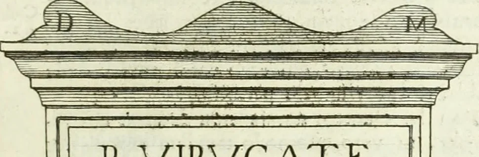 An illustration from Museum veronense, hoc est, Antiquarum inscriptionum atque anaglyphorum collectio : cui Taurinensis adiungitur et Vindobonensis : accedunt monumenta id genus plurima nondum vulgata, et ubicumque collecta, 1749, leaf 184
