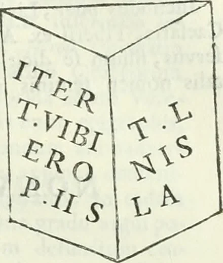 An illustration from Museum veronense, hoc est, Antiquarum inscriptionum atque anaglyphorum collectio : cui Taurinensis adiungitur et Vindobonensis : accedunt monumenta id genus plurima nondum vulgata, et ubicumque collecta, 1749, leaf 206