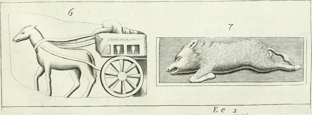 An illustration from Museum veronense, hoc est, Antiquarum inscriptionum atque anaglyphorum collectio : cui Taurinensis adiungitur et Vindobonensis : accedunt monumenta id genus plurima nondum vulgata, et ubicumque collecta, 1749, leaf 252