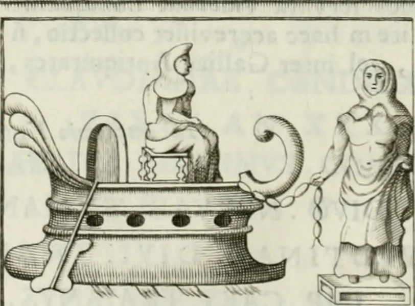 An illustration from Museum veronense, hoc est, Antiquarum inscriptionum atque anaglyphorum collectio : cui Taurinensis adiungitur et Vindobonensis : accedunt monumenta id genus plurima nondum vulgata, et ubicumque collecta, 1749, leaf 291