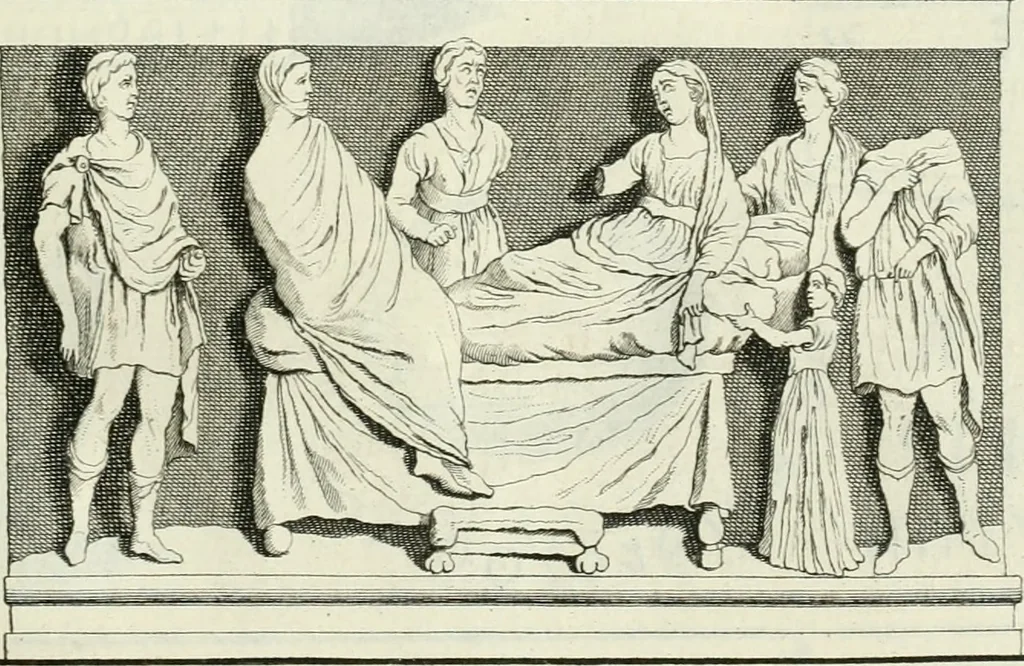 An illustration from Museum veronense, hoc est, Antiquarum inscriptionum atque anaglyphorum collectio : cui Taurinensis adiungitur et Vindobonensis : accedunt monumenta id genus plurima nondum vulgata, et ubicumque collecta, 1749, leaf 42