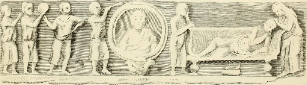 An illustration from Museum veronense, hoc est, Antiquarum inscriptionum atque anaglyphorum collectio : cui Taurinensis adiungitur et Vindobonensis : accedunt monumenta id genus plurima nondum vulgata, et ubicumque collecta, 1749, leaf 461